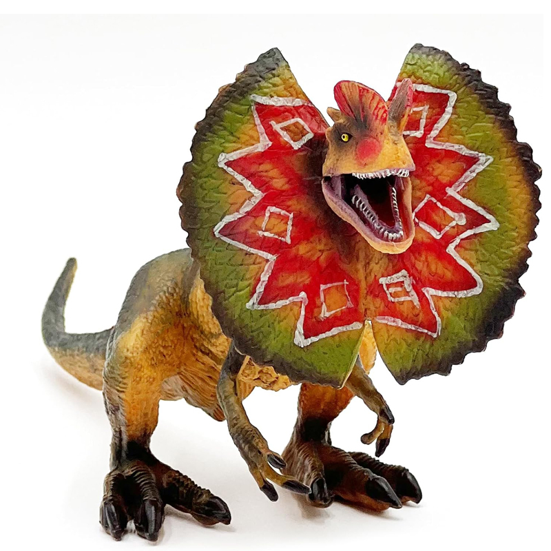 Party Games Animals - Dilophosaurus Toy, Dinosaur Toy with Moveable