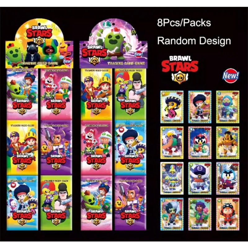 Party Games At Home - Random Collect Card Anime Brawl Stars