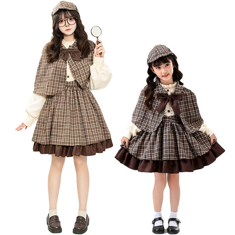 Party Games Children - New cosplay detective Sherlock Holmes parent-child