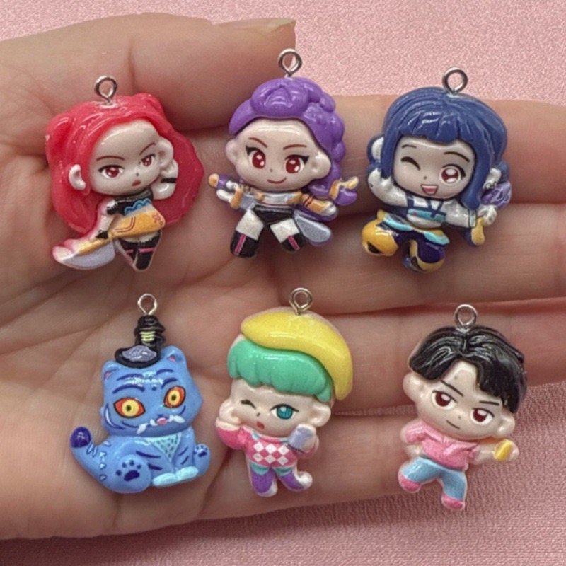 Party Games Spy - 10pcs resin cartoon pendant, DIY jewelry