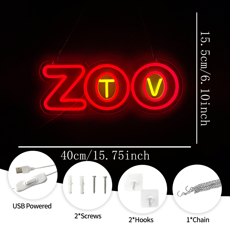 Zoo Tv Neon Sign, Led Letter I - đánh giá và giá Zoo Party Games
