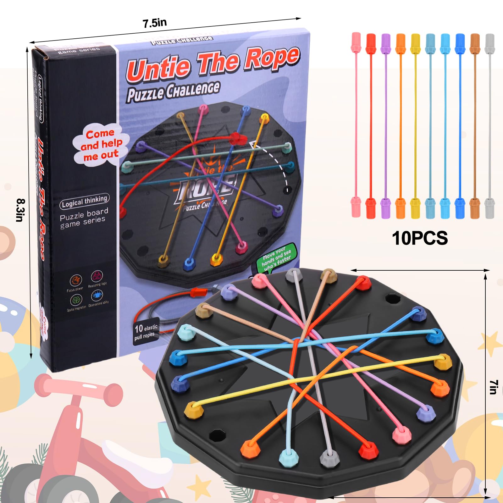 Kids Untie The Rope Board Game - đánh giá và giá Party Games At Home