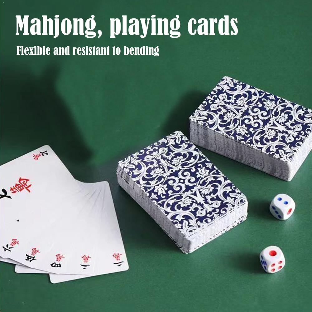 144 Cards Mahjong Set with 2 D - đánh giá và giá Party Games At Home