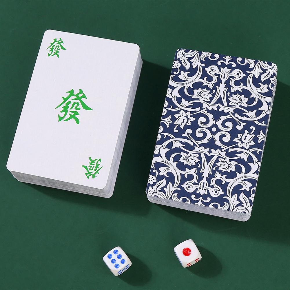 144 Cards Mahjong Set with 2 D - đánh giá và giá Party Games At Home