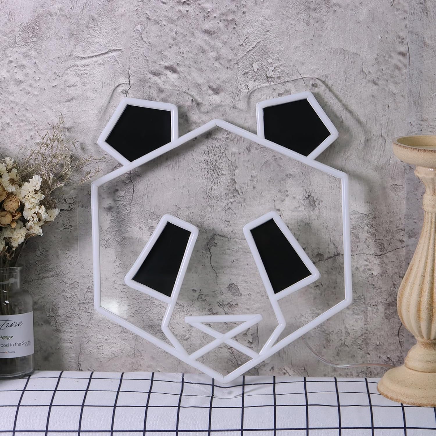 Panda Neon Sign USB Dimmable L - đánh giá và giá Zoo Party Games