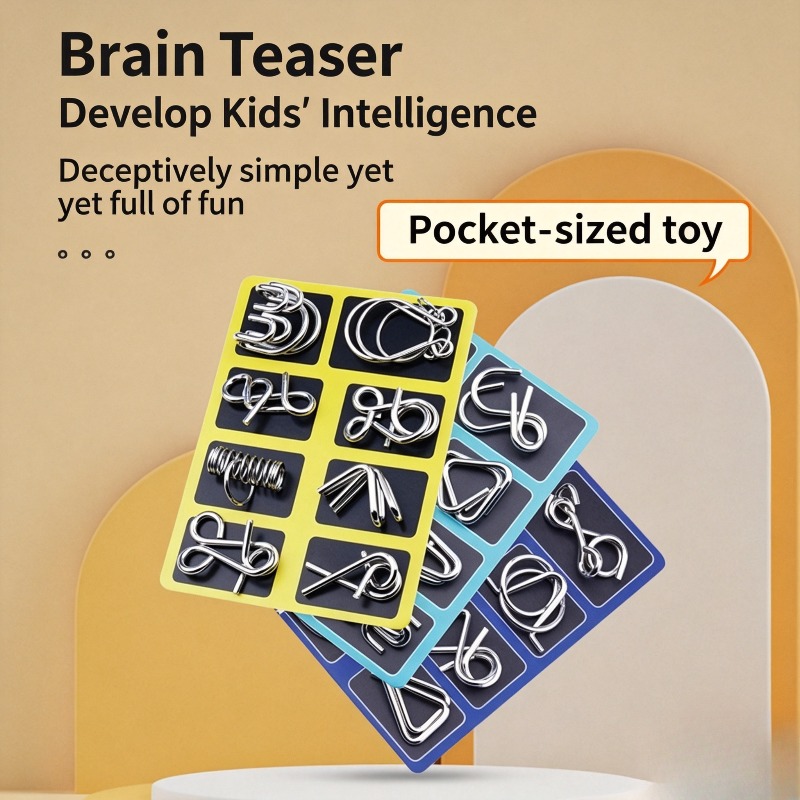 8 Pieces Metal Puzzle Set Clas - đánh giá và giá Party Games At Home