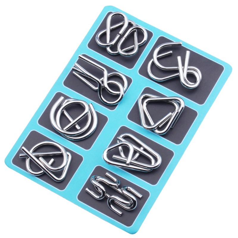 8 Pieces Metal Puzzle Set Clas - đánh giá và giá Party Games At Home