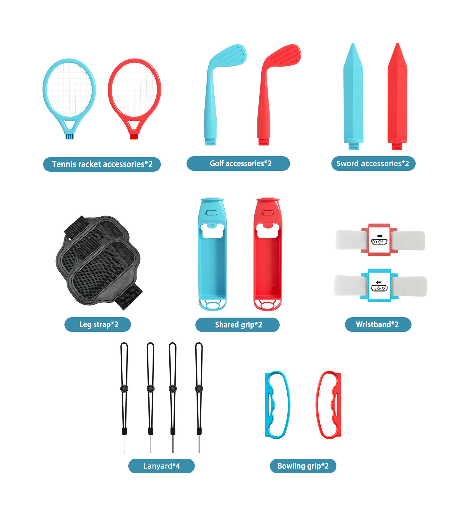 18 in 1 Accessories Kit for Sw - đánh giá và giá Party Games Switch 1