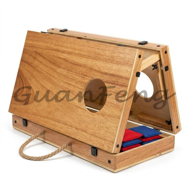 Wooden Foldable Cornhole Set B - đánh giá và giá Cornhole Board Set