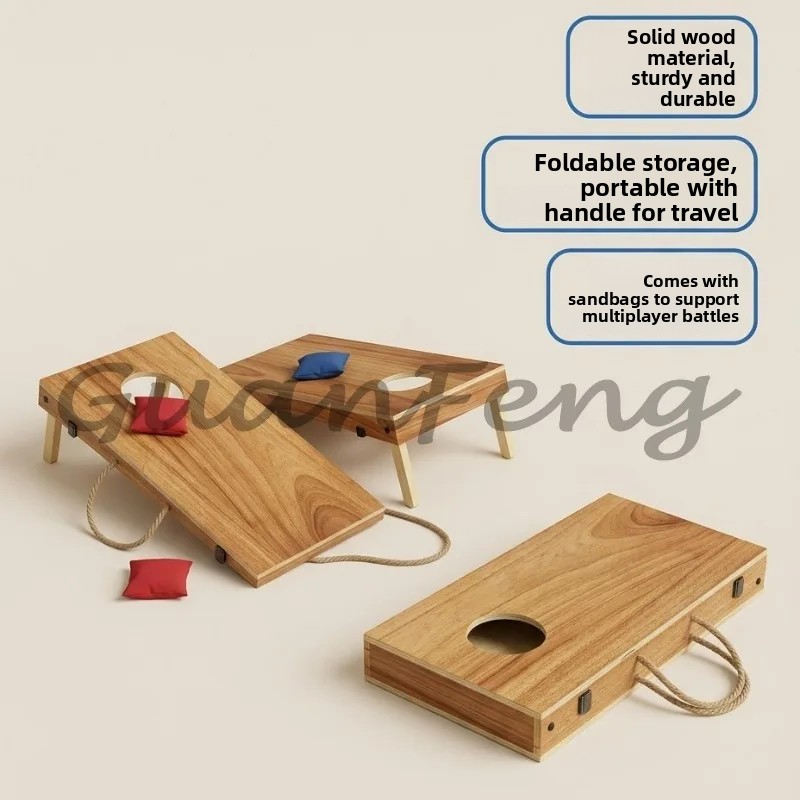 Wooden Foldable Cornhole Set B - đánh giá và giá Cornhole Board Set
