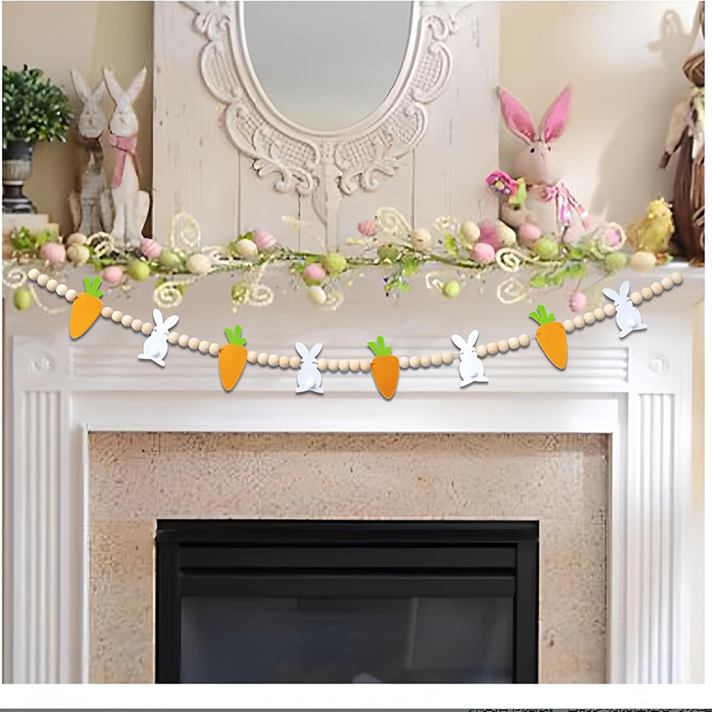 Bunny rabbit Carrot Garland ha - đánh giá và giá Party Games Egg
