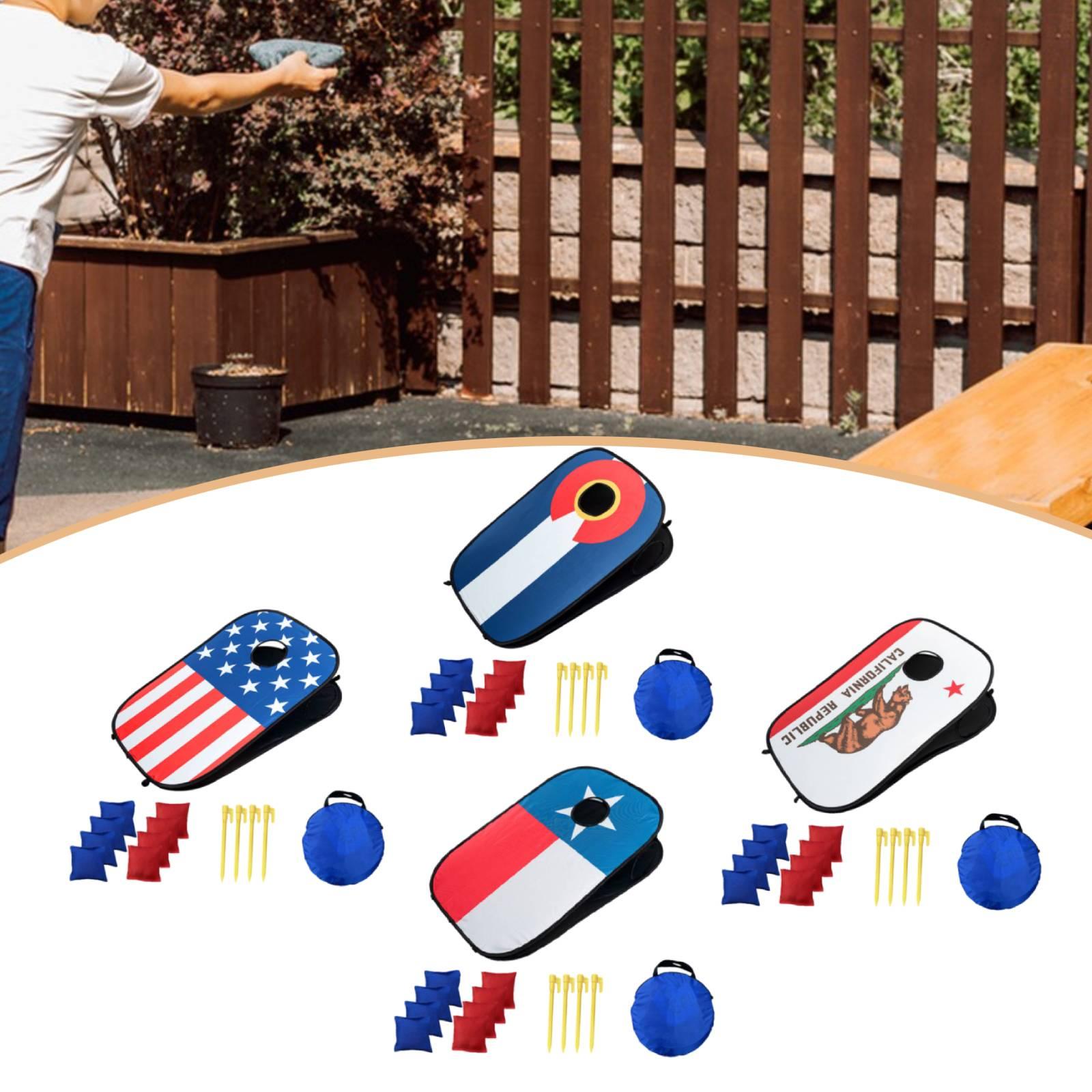 Portable Corn Hole Board Set w - đánh giá và giá Cornhole Board Set