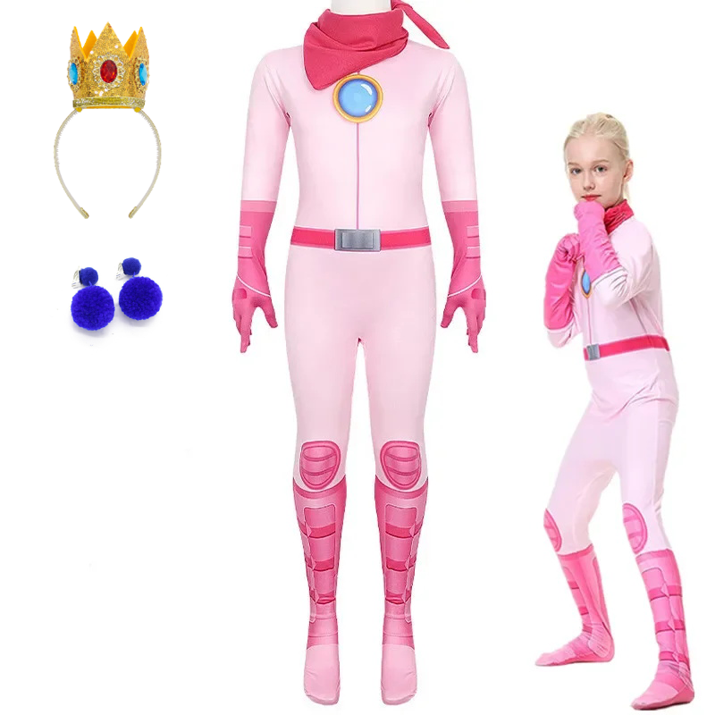 Girls Peach Princess Jumpsuit  - đánh giá và giá Party Games Children