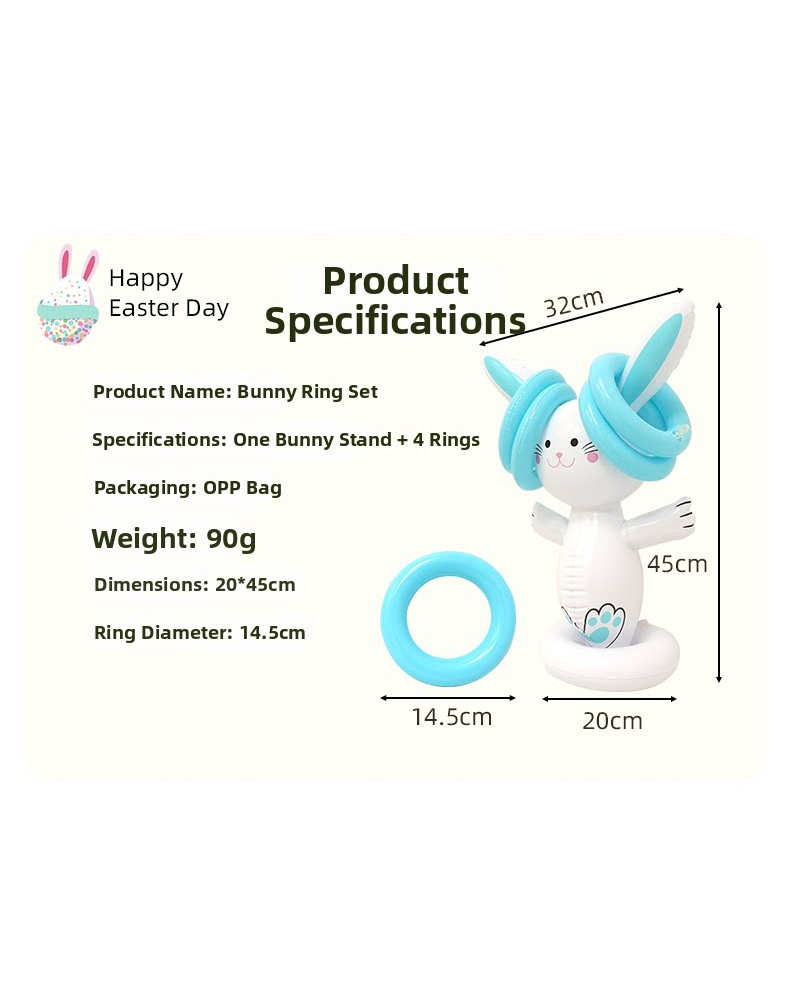 Easter Inflatable Bunny Ring T - đánh giá và giá Party Games Kids Outdoor