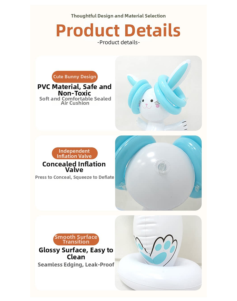 Easter Inflatable Bunny Ring T - đánh giá và giá Party Games Kids Outdoor