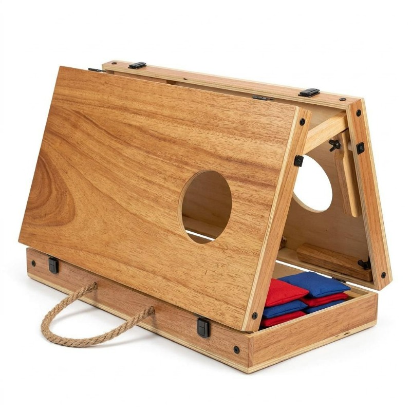 Foldable Wooden Cornhole Board - đánh giá và giá Cornhole Board Set