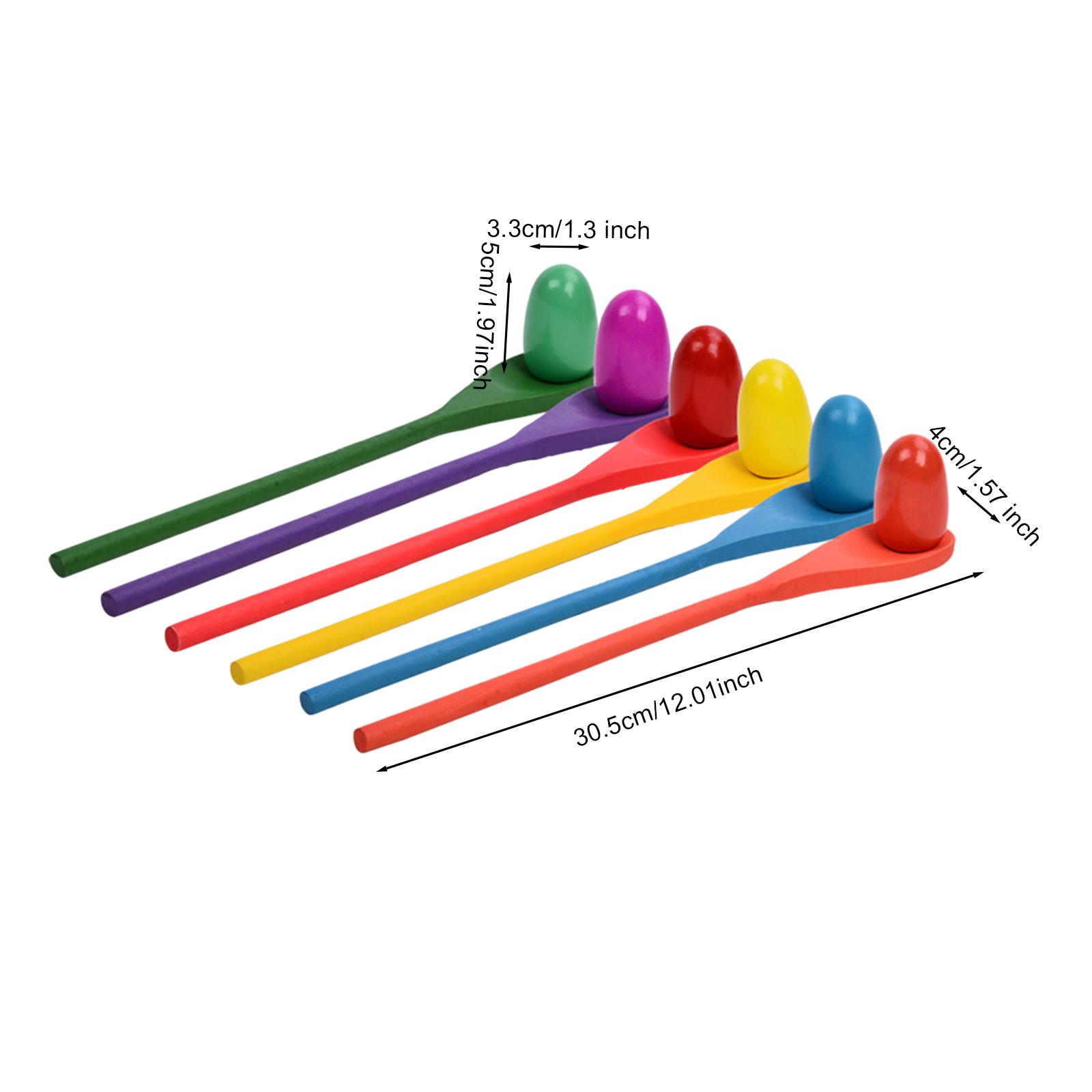 6 Pieces Egg Spoon Race Game H - đánh giá và giá Party Games Kids Outdoor