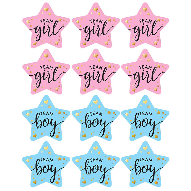 60Pcs Gender Reveal Stickers f - đánh giá và giá Party Games Gender Reveal